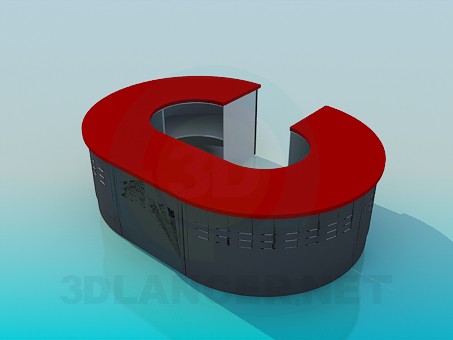 3d model Oval reception - preview 3d model Oval reception - preview