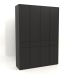 3d model Wardrobe MW 03 wood (2000x580x2800, wood black) - preview