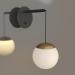 3d model Lamp SP-BEADS-WALL-HANG-R130-6W Warm3000 (BK-GD, 180 °, 230V) - preview