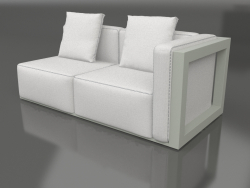 Sofa module, section 1 right (Cement gray)