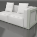 Modelo 3d Módulo de sofá, seção 1 direita (cinza cimento) - preview