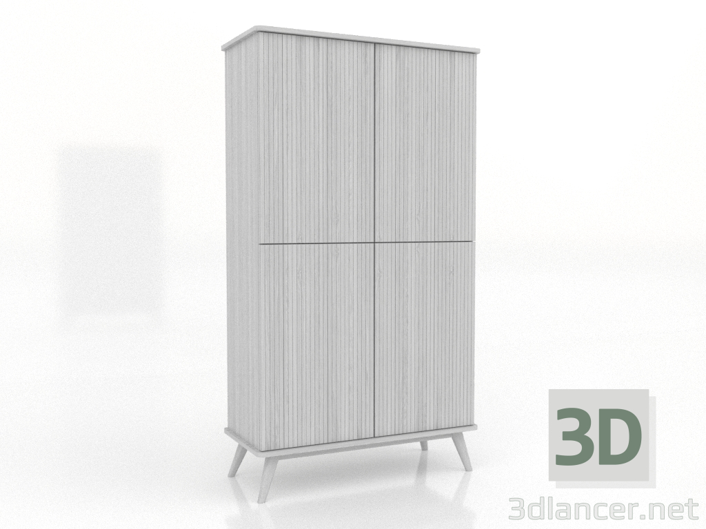 3D modeli Dolap 5 1000x450x1800 mm (beyaz RAL 9010) - önizleme 3D modeli Dolap 5 1000x450x1800 mm (beyaz RAL 9010) - önizleme