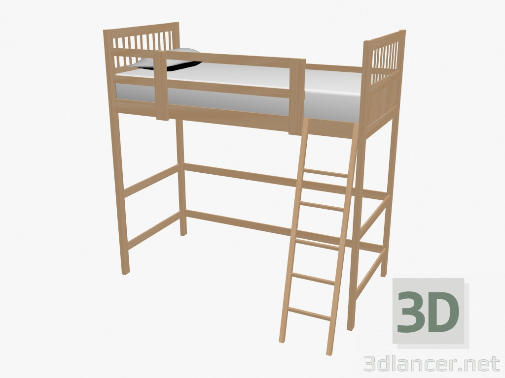 3d model Loft bed loft Cravan - preview
