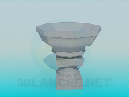3d модель Подставка под цветы – превью 3d модель Подставка под цветы – превью