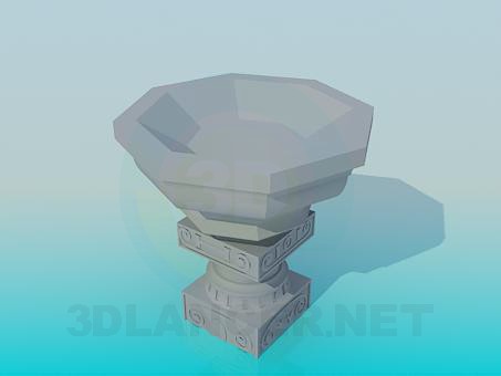 3d модель Подставка под цветы – превью 3d модель Подставка под цветы – превью