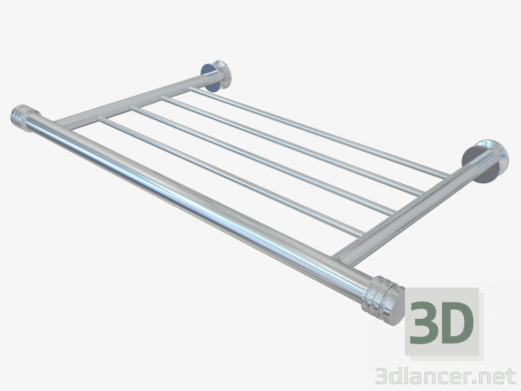 3d model Shelf straight 4P (370) - preview