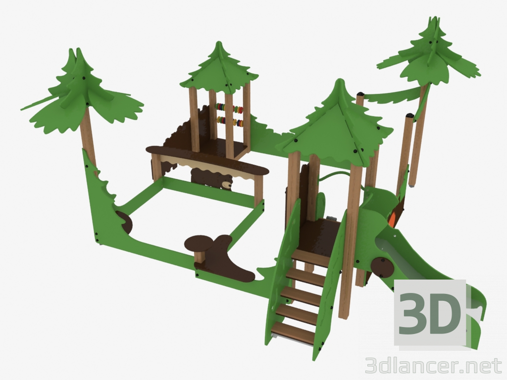 3d model Children's play complex (S5308) - preview
