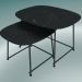 3d model Tables CUP lounge tables (9100-51, HPL marmor 10mm nero marquinia, powder-coated black) - preview