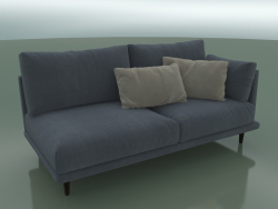 Canapé double Alfinosa avec accoudoir à droite (2000 x 1000 x 730, 200AL-100-AR / W)
