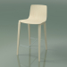 3D modeli Bar sandalyesi 5901 (4 ahşap ayak, beyaz huş ağacı) - önizleme