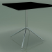 3D Modell Quadratischer Tisch 5707, 5724 (H 74 - 69 x 69 cm, ausgebreitet, schwarz, LU1) - Vorschau