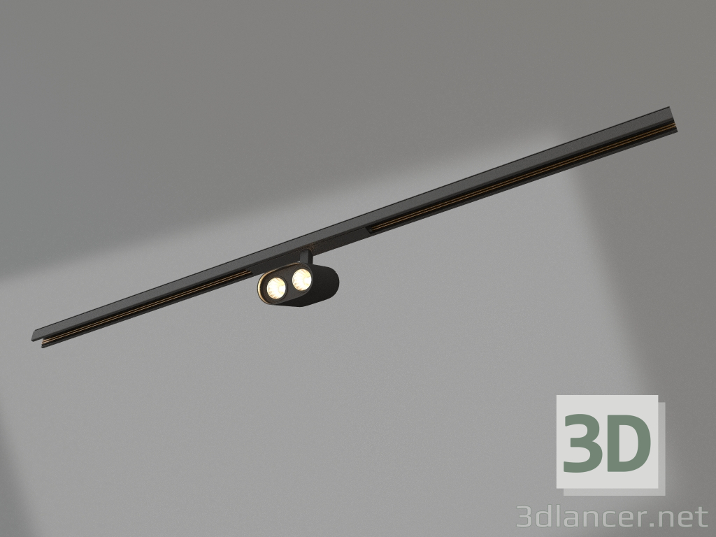 3D Modell Lampe MAG-ORIENT-BLUM-12W Warm3000 (BK, 40 Grad, 48V) - Vorschau