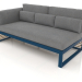 3d model Modular sofa, section 1 left, high back (Grey blue) - preview