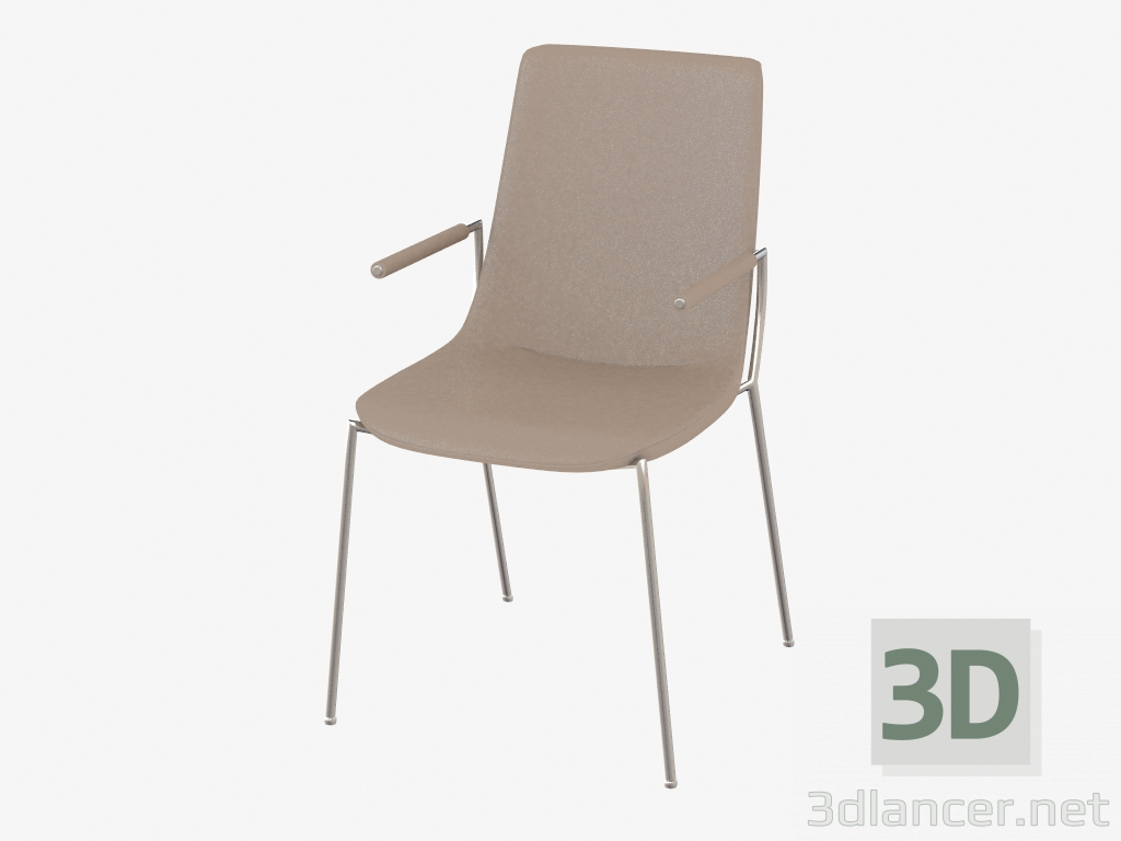 3D Modell Stuhl mit Armlehnen DS-717-62 - Vorschau