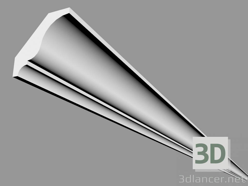 3D modeli Korniş СХ154 (200 x 3 x 3 cm) - önizleme