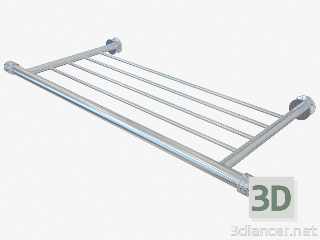 3d model Shelf straight 4P (470) - preview