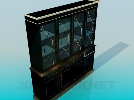3d model Sideboard 4 doors - preview 3d model Sideboard 4 doors - preview
