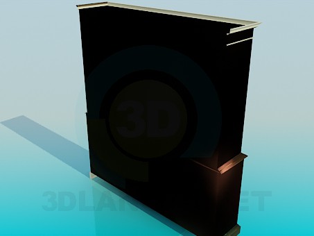 3d model Sideboard 4 doors - preview 3d model Sideboard 4 doors - preview