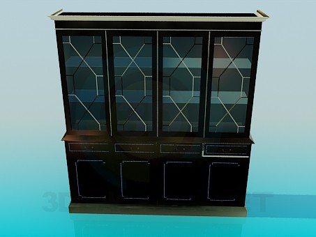 3d model Sideboard 4 doors - preview 3d model Sideboard 4 doors - preview