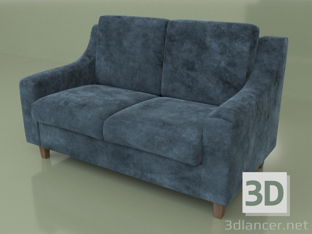 3D Modell Sofa 2-Sitzer Richmond (Samt) - Vorschau