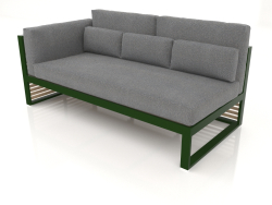 Modular sofa, section 1 left, high back (Bottle green)
