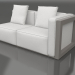 modello 3D Modulo divano, sezione 1 destra (Grigio quarzo) - anteprima