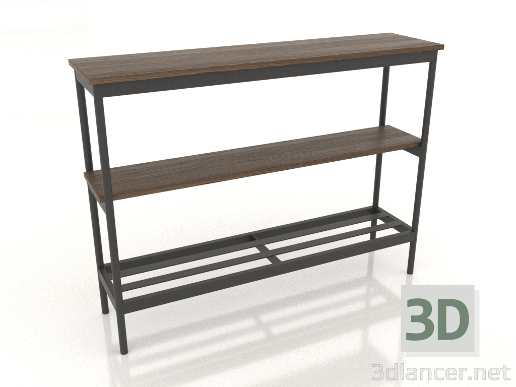 3D modeli Konsol 1200x300 mm (açık dişbudak ceviz) - önizleme