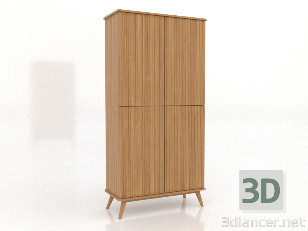 3d модель Шкаф 5 1000х450х2000 мм (натуральный дуб) – превью 3d модель Шкаф 5 1000х450х2000 мм (натуральный дуб) – превью