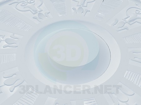3d модель Потолочная розетка High Poly – превью 3d модель Потолочная розетка High Poly – превью