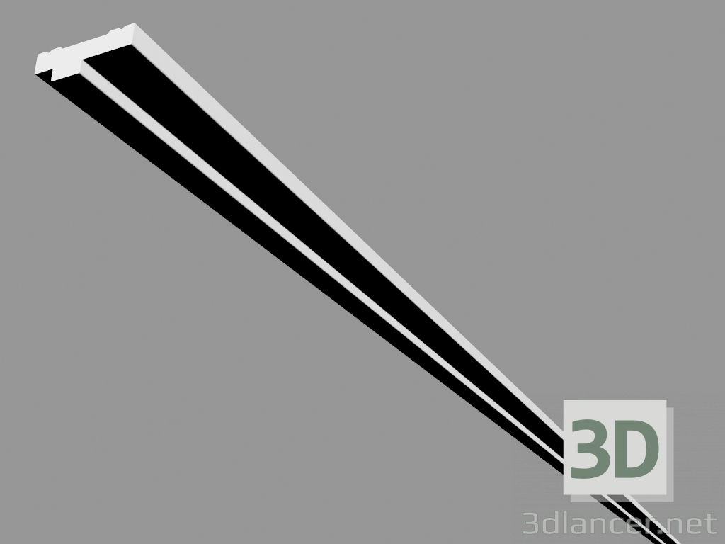 3D Modell Gesims СХ160 (200 x 1,3 x 3,9 cm) - Vorschau