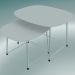 3d модель Столики CUP lounge tables (9100-51, HPL white, chromed) – превью