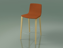 बार कुर्सी 5902 (4 लकड़ी के पैर, असबाबवाला, प्राकृतिक सन्टी)