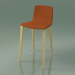 3d model Bar chair 5902 (4 wooden legs, upholstered, natural birch) - preview