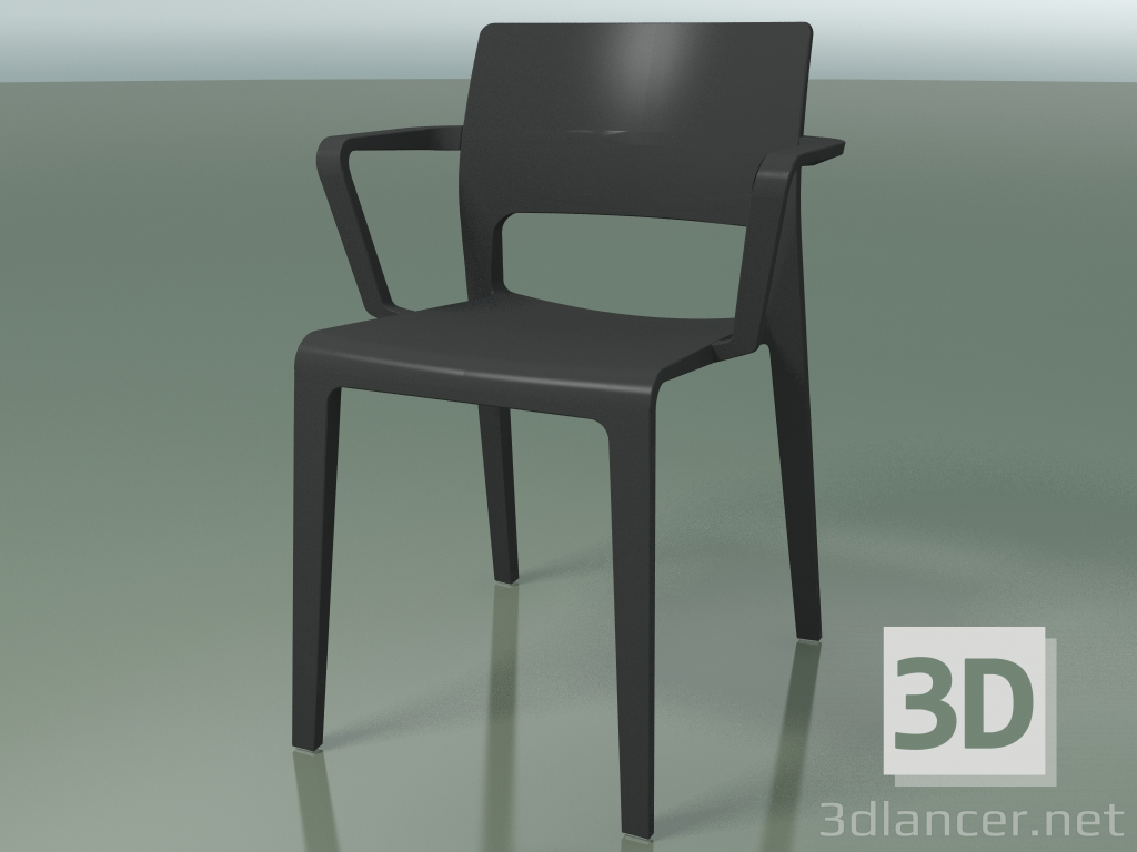 modello 3D Sedia con braccioli 3602 (PT00005) - anteprima