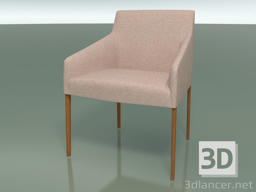 3D Modell Sessel 2702 (mit Stoffbezug, Teak-Effekt) - Vorschau