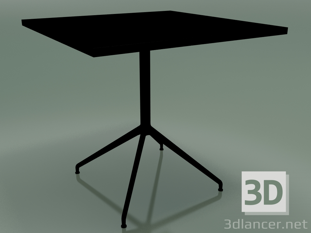 3D modeli Kare masa 5708, 5725 (H 74 - 79x79 cm, dağılmış, Siyah, V39) - önizleme