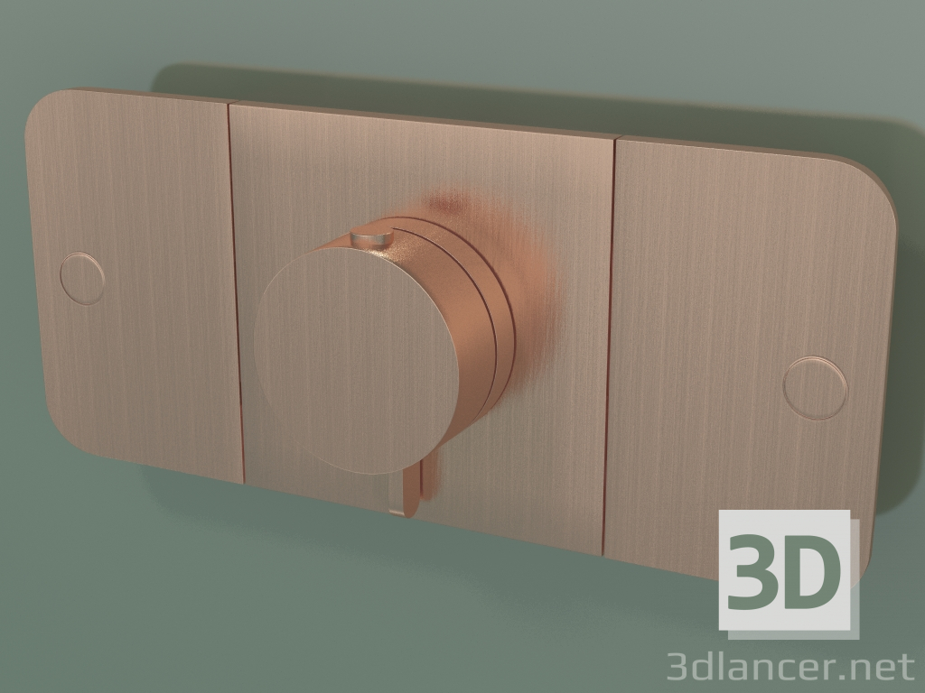 3D modeli Duş bataryası, 2 çıkış (45712310) - önizleme