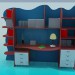 Modelo 3d Mesa para estudantes - preview