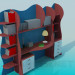 Modelo 3d Mesa para estudantes - preview