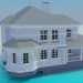 modèle 3D Cottage Maison à étages - preview