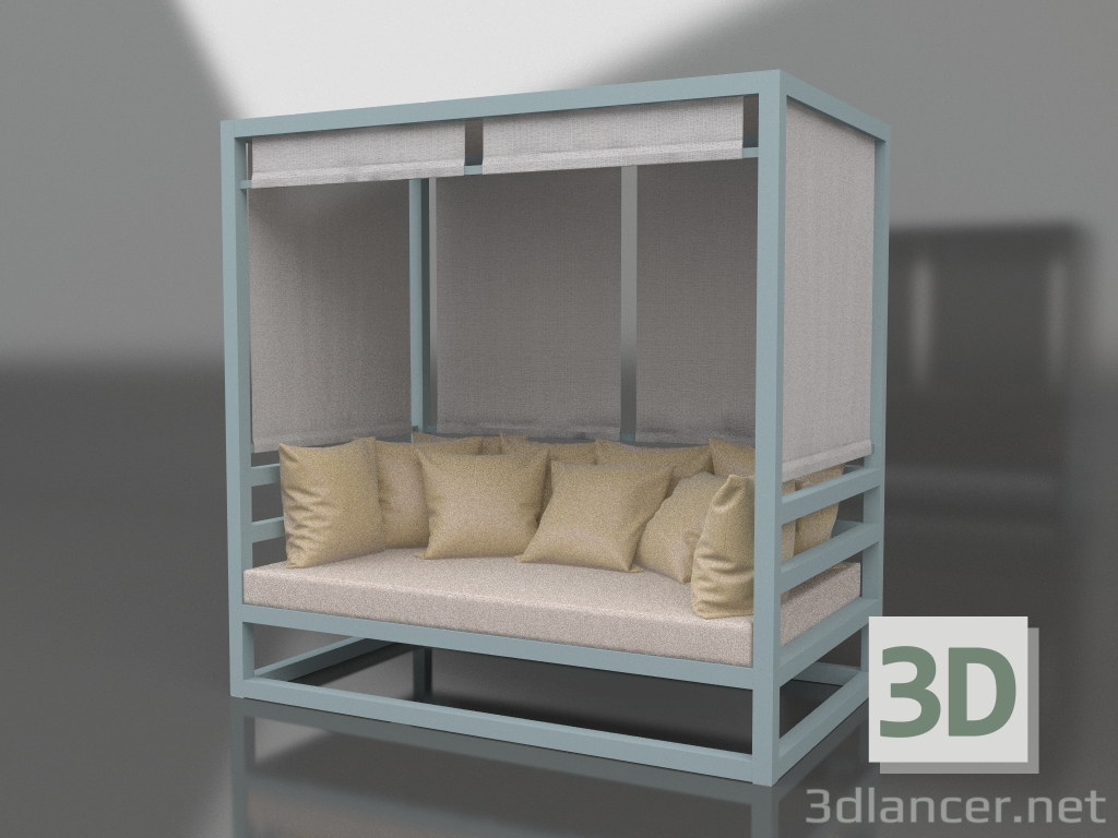 3D Modell Sofa (Blaugrau) - Vorschau