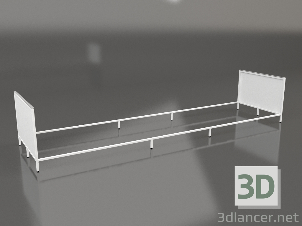 3D modeli 120 kare 6'da Island V1 (beyaz) - önizleme