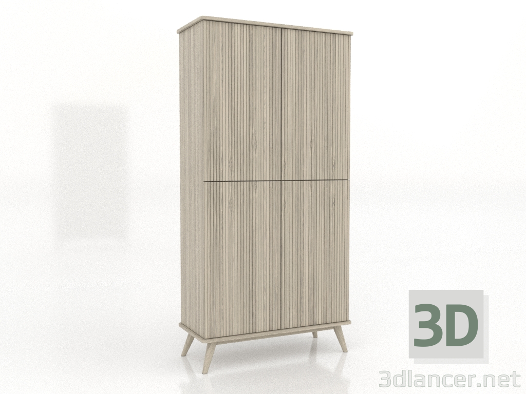 modèle 3D Armoire 5 1000x450x2000 mm (chêne éclairci) - preview modèle 3D Armoire 5 1000x450x2000 mm (chêne éclairci) - preview