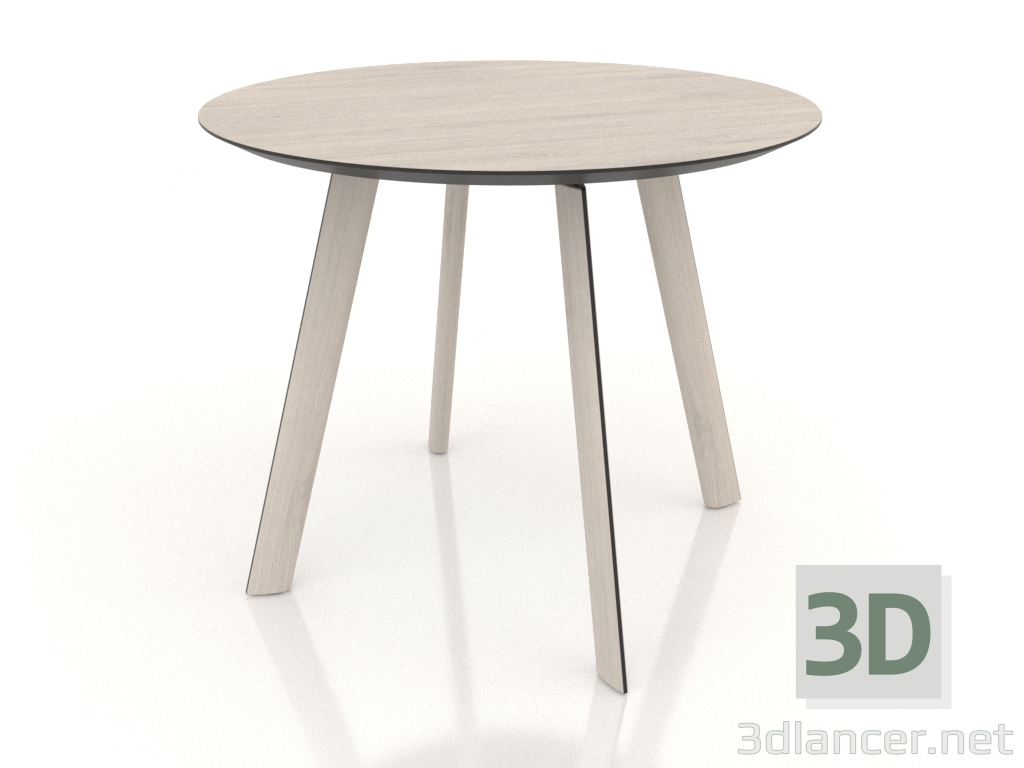 3D Modell Esstisch BRASKO 900x900x750 mm (gebleichte Eiche) - Vorschau