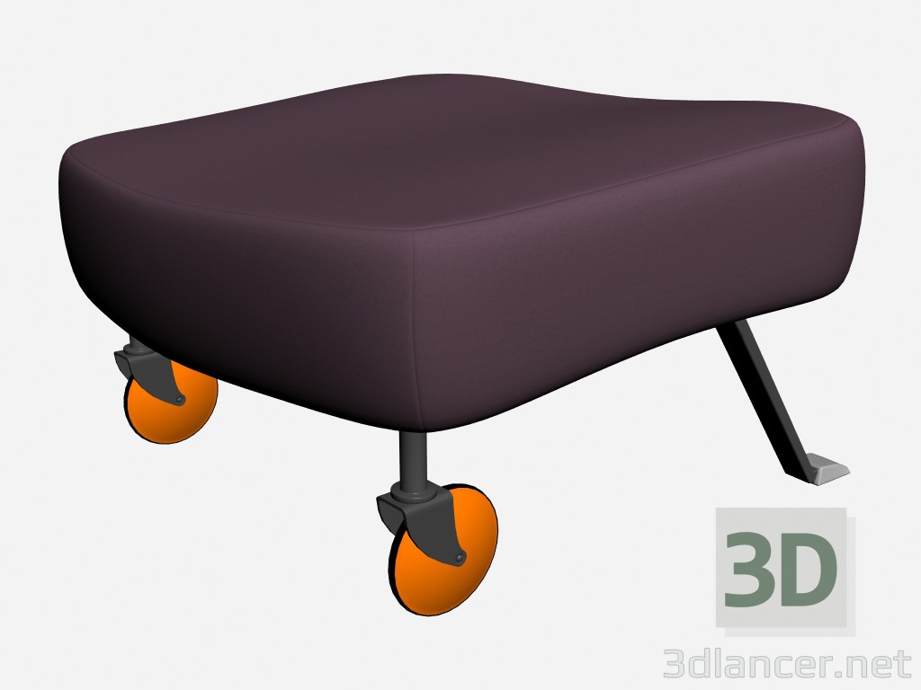 modello 3D Poggiapiedi maria - anteprima