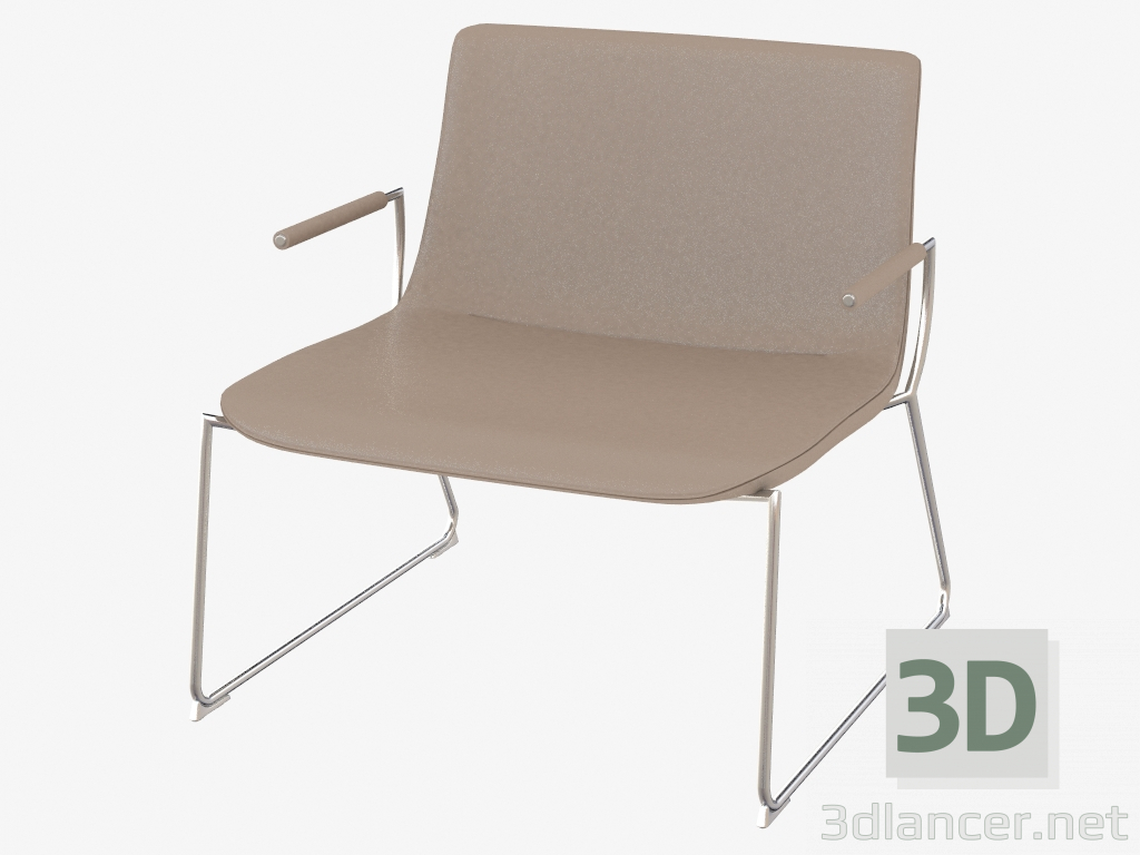3D modeli kol dayama DS-717-162 ile Sandalye - önizleme