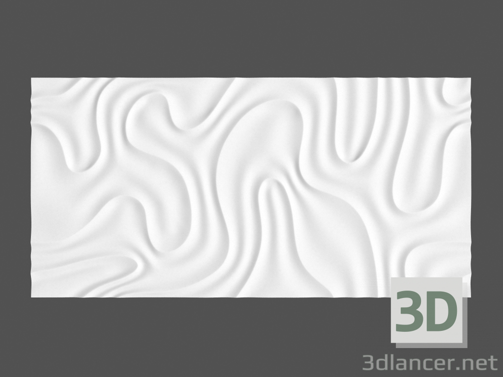 3d model Panel de niebla 3D - vista previa
