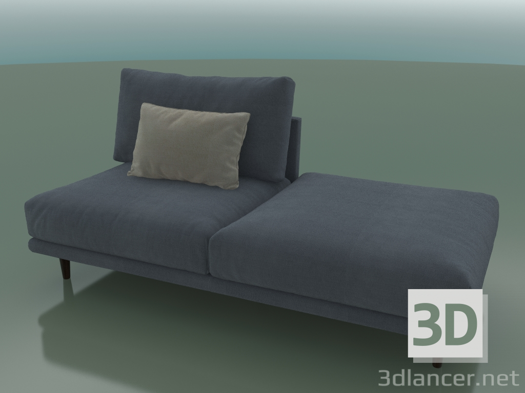modèle 3D Canapé double Alfinosa avec demi dossier (2000 x 1000 x 730, 200AL-100-PR / W) - preview
