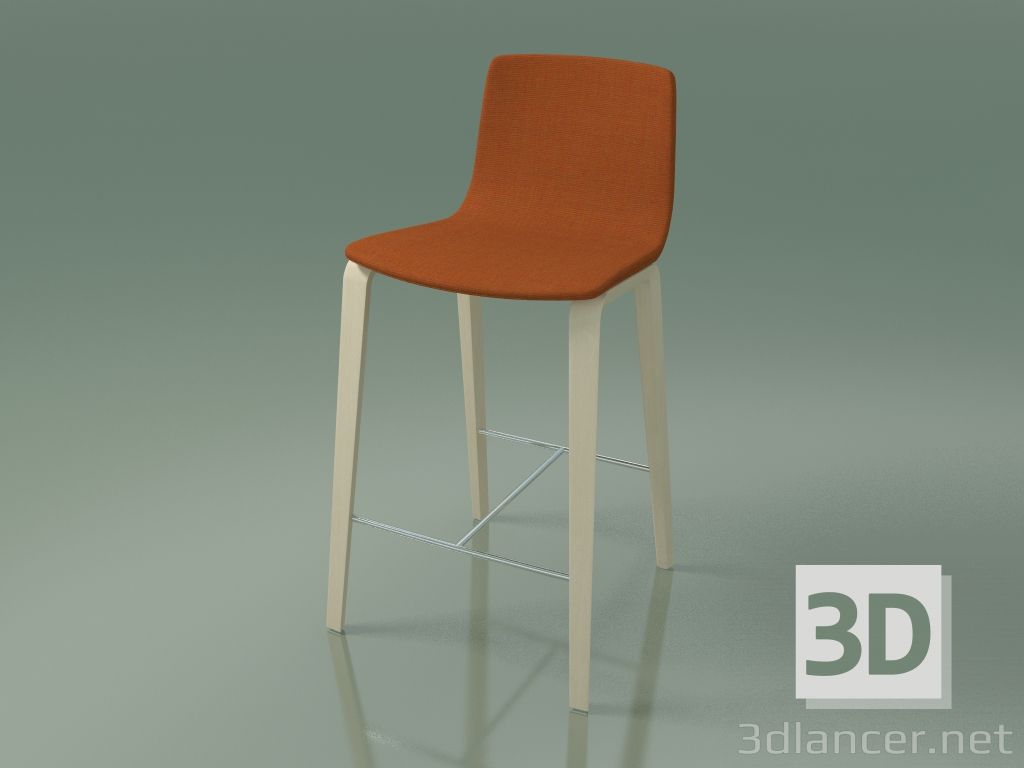 Modelo 3d Cadeira alta 5902 (4 pernas de madeira, estofada, bétula branca) - preview