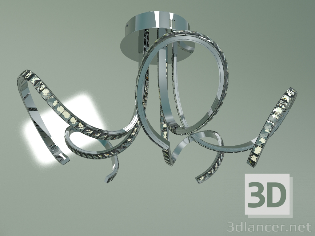 3d model Ceiling chandelier 90063-5 (chrome) - preview